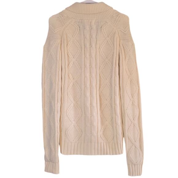 Vintage Sear's Cardigan Size Medium Cream - Picture 2 of 3